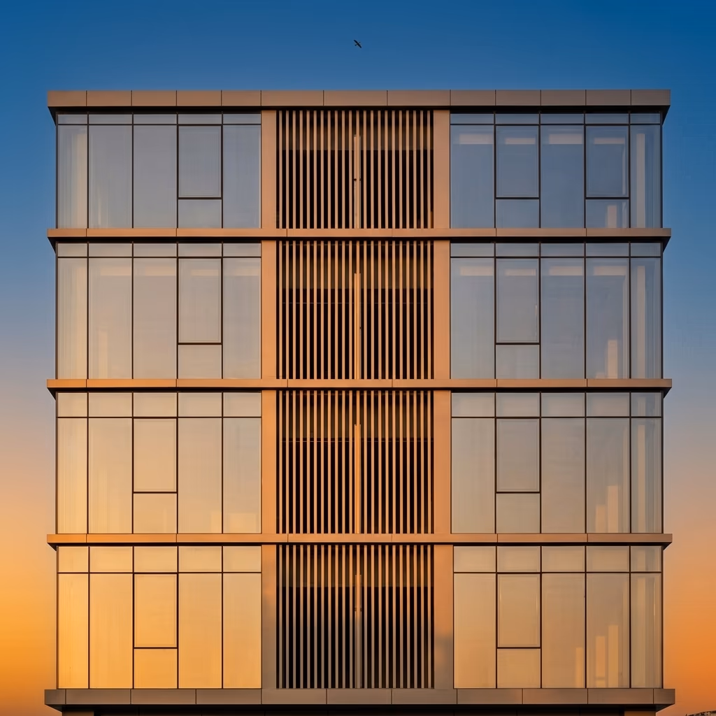 High-end Architectural UPVC Fins Render