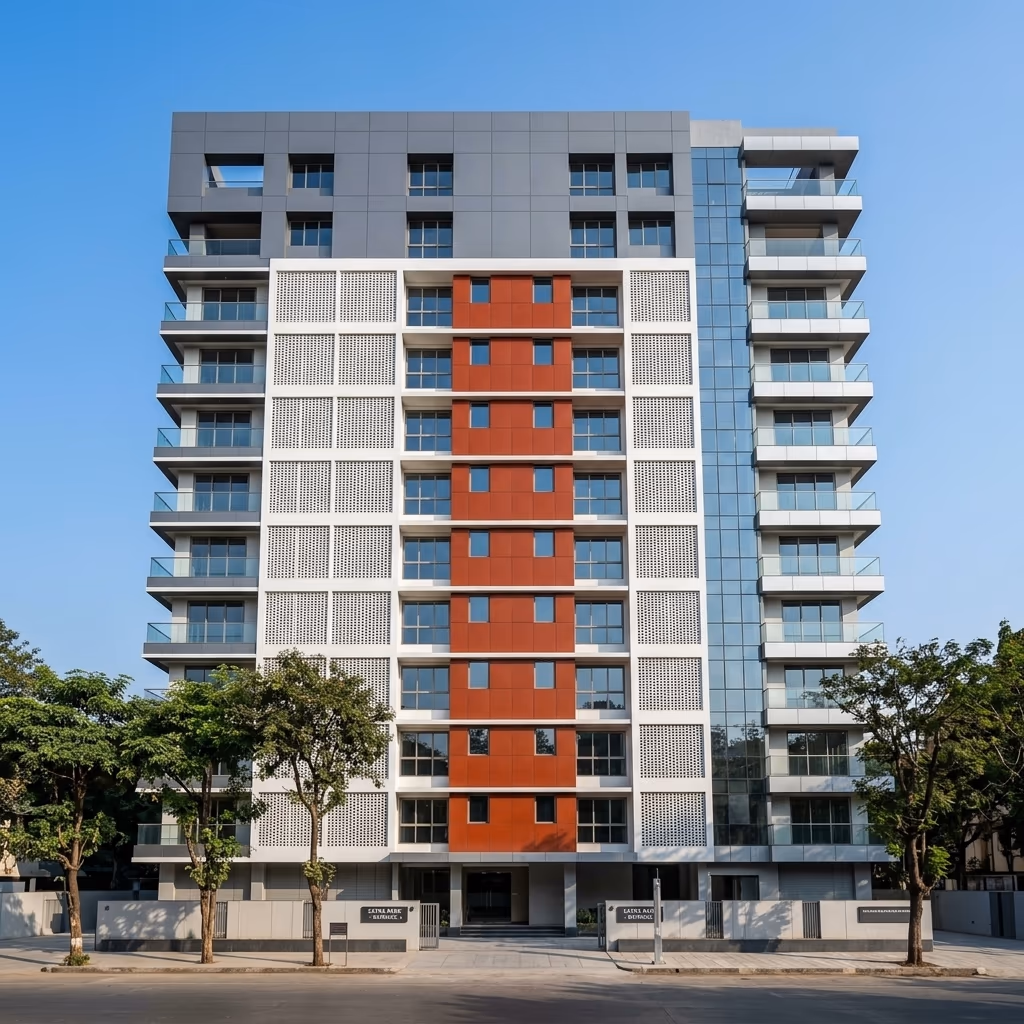 High-performance uPVC facade installation